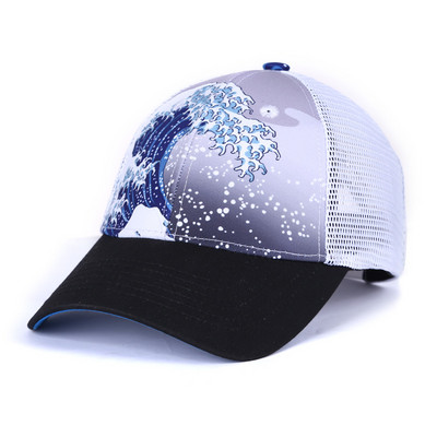 Ανδρικό διχτυωτό καπέλο με πολύχρωμα μοτίβα