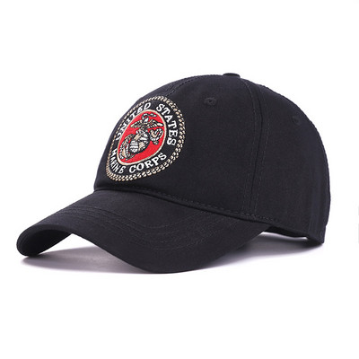 Ανδρικό καπέλο μπέιζμπολ με έμβλημα και γείσο