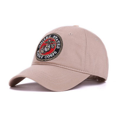 Ανδρικό καπέλο μπέιζμπολ με έμβλημα και γείσο