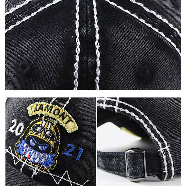 Τζιν καπέλο με κέντημα - πολλά χρώματα