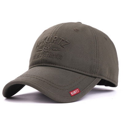 Ανδρικό αθλητικό καπέλο μπέιζμπολ με γείσο και κεντητή επιγραφή