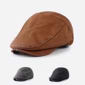 Ανδρικό καπέλο μπερέ από συνθετικό δέρμα