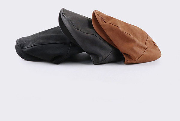 Ανδρικό καπέλο μπερέ από συνθετικό δέρμα