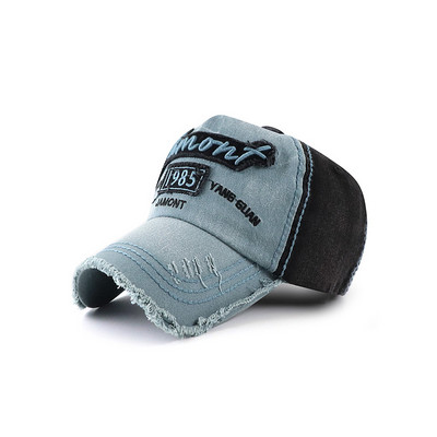 Καπέλο με γείσο και κέντημα για άντρες