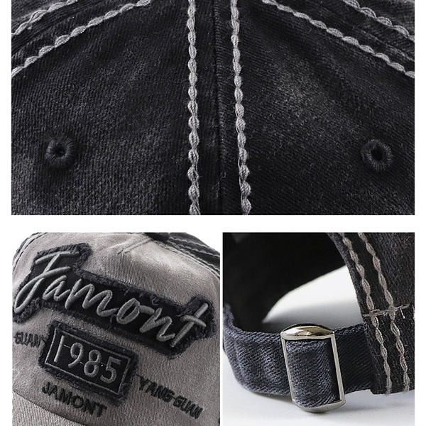 Καπέλο με γείσο και κέντημα για άντρες