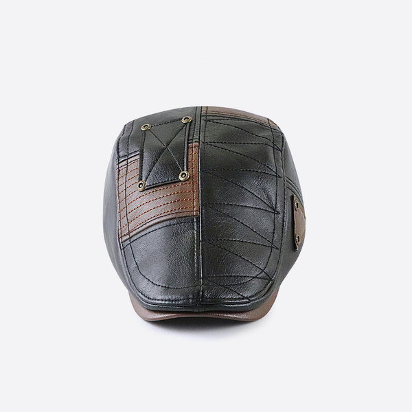 Ανδρικό έκο δερμάτινο καπέλο μπερέ