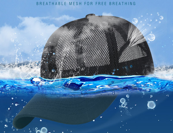 Ανδρικό καπέλο μπέιζμπολ από διχτυωτό ύφασμα