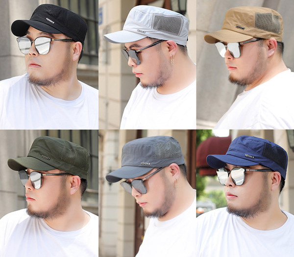 Ανδρικό καπέλο με υφασμάτινο γείσο και μεταλλική επιγραφή