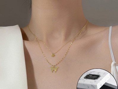 Κολιέ με πεταλούδα καθημερινά