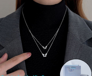 Μοντέρνα γυναικεία αλυσίδα με μενταγιόν