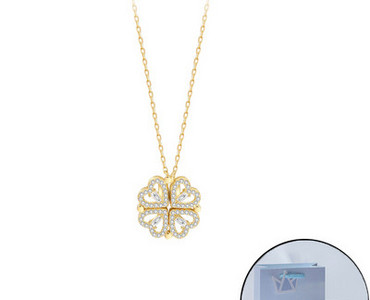 Γυναικείο κολιέ σε χρυσό και ασημί χρώμα