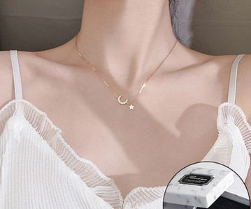 Γυναικείο καθημερινό κολιέ με διακοσμητικές  πέτρες