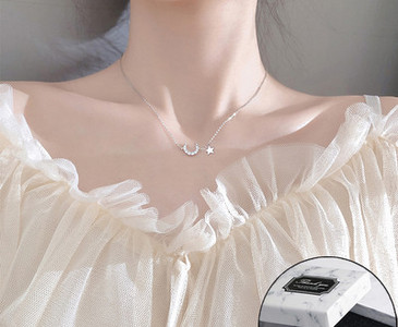 Γυναικείο καθημερινό κολιέ με διακοσμητικές  πέτρες