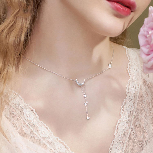 Γυναικείο μοντέρνο κολιέ με μενταγιόν με αστέρι