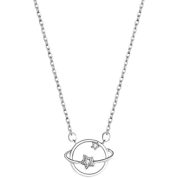 Κομψό γυναικείο κολιέ σε ασημί χρώμα