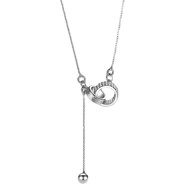 Μοντέρνα γυναικεία αλυσίδα σε ασημί και χρυσό χρώμα