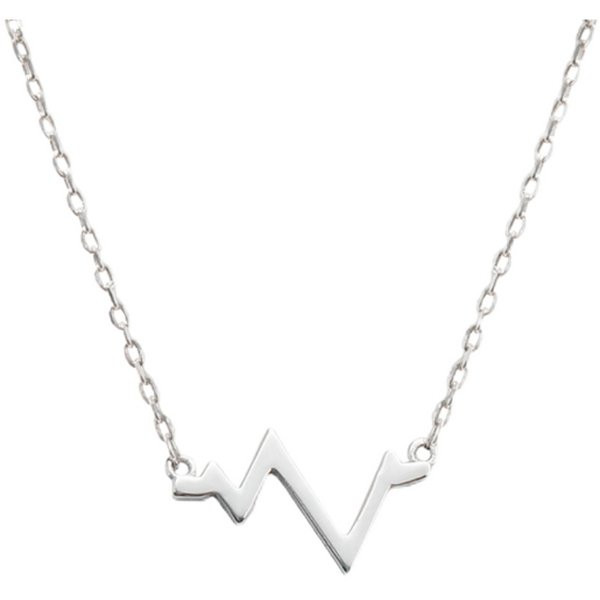 Moodne naiste kett hõbedases toonis