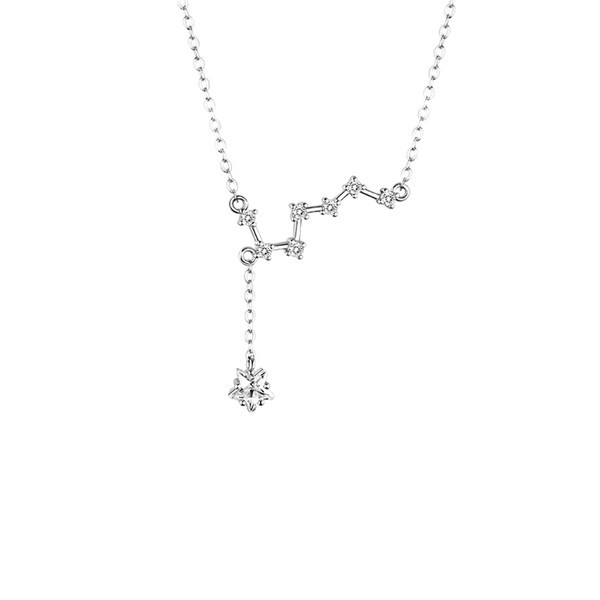 Moteriškas karoliai su pakabuku - sidabro spalvos