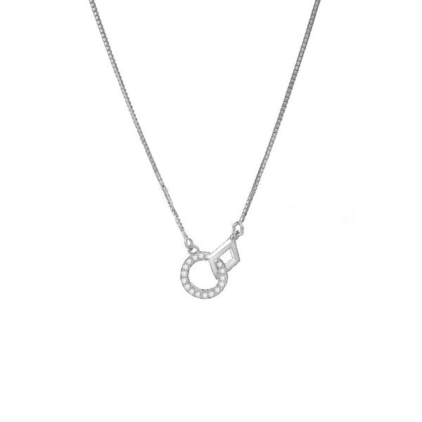 Ženska ogrlica srebrne boje