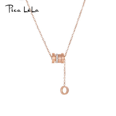 Νέο μοντέλο γυναικείο κολιέ με στρογγυλά μενταγιόν