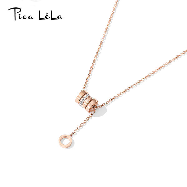 Νέο μοντέλο γυναικείο κολιέ με στρογγυλά μενταγιόν