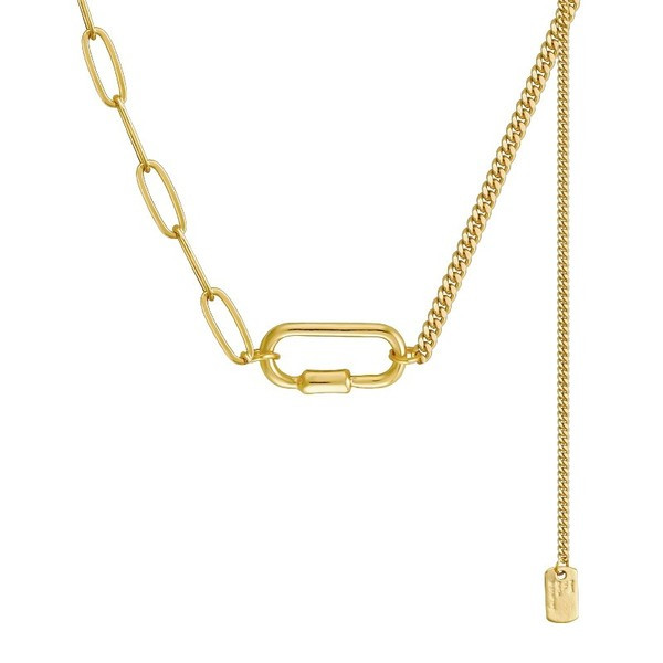 Μοντέρνο γυναικείο κολιέ σε χρυσό χρώμα