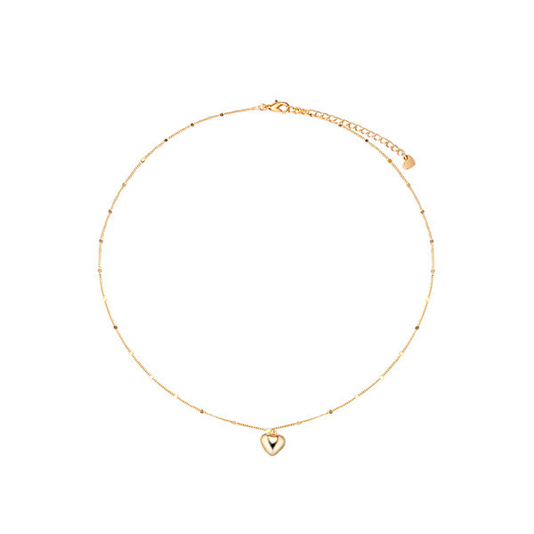 Γυναικείο ασημένιο κολιέ με μενταγιόν καρδιά