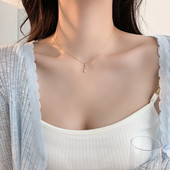 Νέο μοντέλο μοντέρνο κολιέ με μενταγιόν και πέτρα