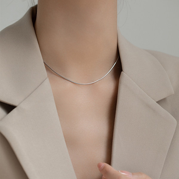 Μοντέλο απλής ασημί αλυσίδας