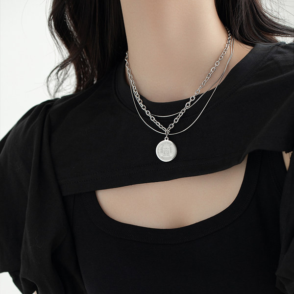 Γυναικείο ασημένιο κολιέ