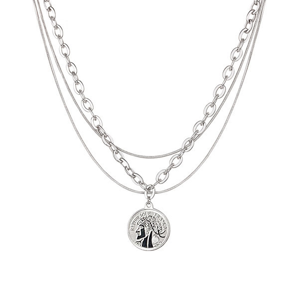 Γυναικείο ασημένιο κολιέ