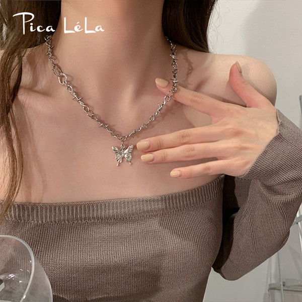 Νέο μοντέλο γυναικείο κολιέ με πεταλούδα