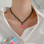 Γυναικείο κολιέ με αλυσίδα και καρδιά