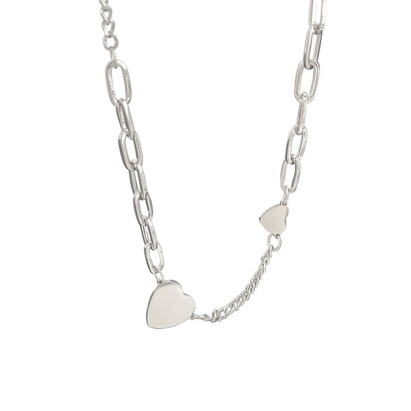 Νέο μοντέλο κολιέ με διακόσμηση καρδιάς για γυναίκες