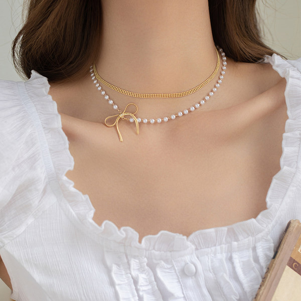 Γυναικείο κολιέ με πέρλες 