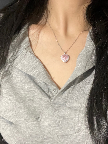 Lanț de damă modern cu pandantiv inimă