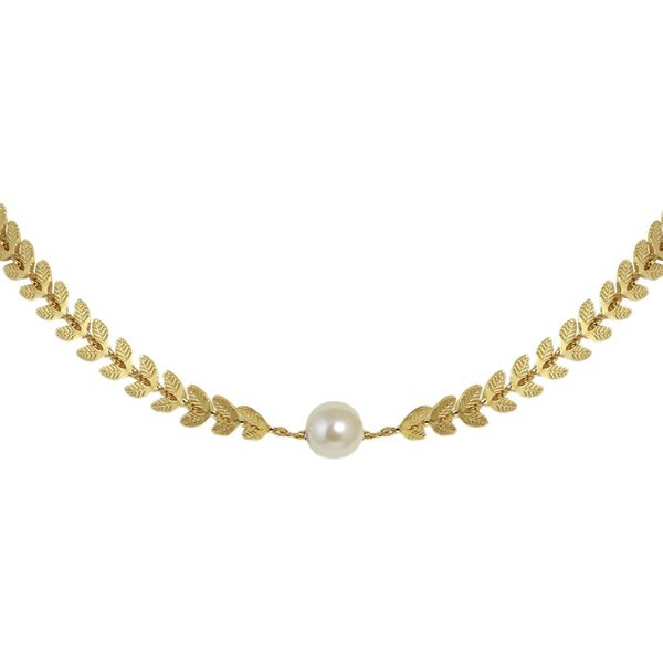 Γυναικείο κομψό κολιέ με πέρλες