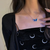 Καθημερινό κολιέ με μενταγιόν πεταλούδα