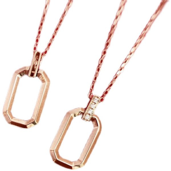 Γυναικείο λεπτό κολιέ με μενταγιόν και διακοσμητικές πέτρες