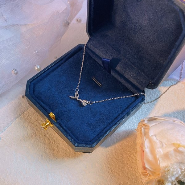 Λεπτό γυναικείο κολιέ σε ασημί χρώμα