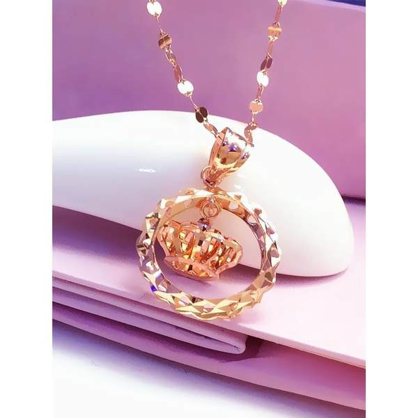 Stiilne kuldse tooniga naiste kaelakee