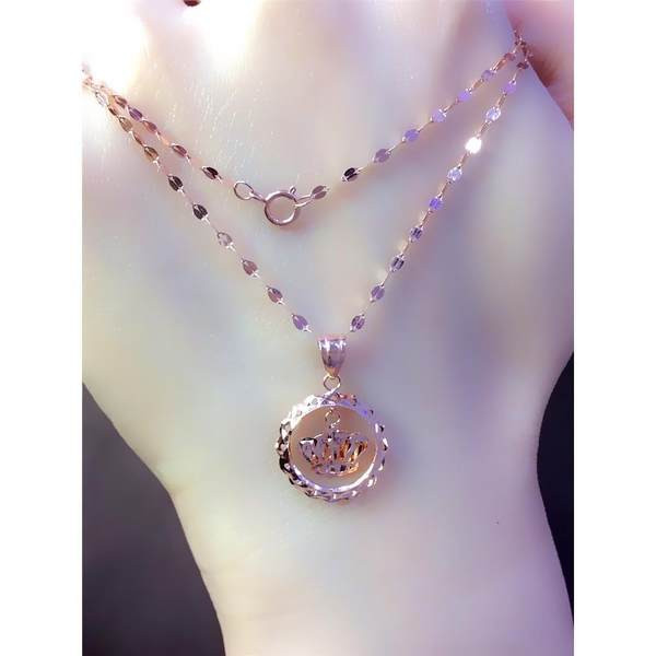 Stiilne kuldse tooniga naiste kaelakee