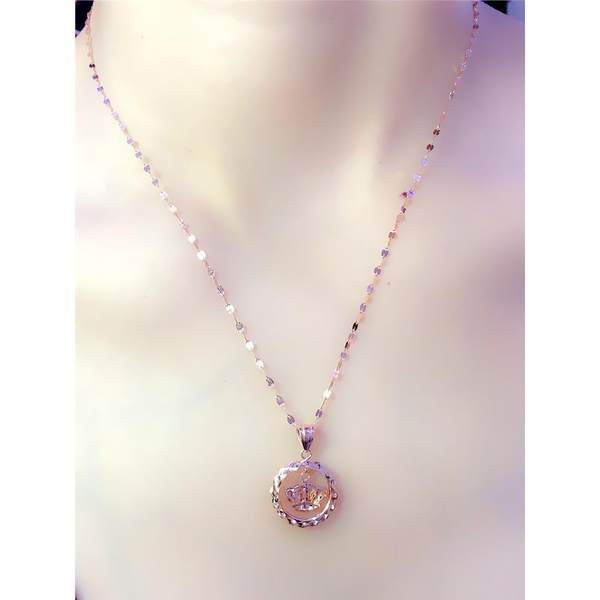 Stiilne kuldse tooniga naiste kaelakee