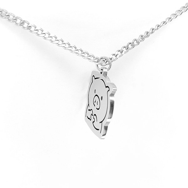 Dnevna srebrna ogrlica s privjeskom