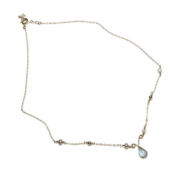 Γυναικείο μοντέρνο κολιέ με πέτρες