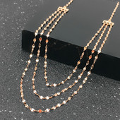 Πολυεπίπεδο γυναικείο κολιέ σε χρυσό χρώμα