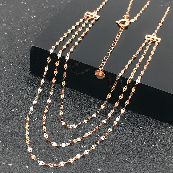 Πολυεπίπεδο γυναικείο κολιέ σε χρυσό χρώμα