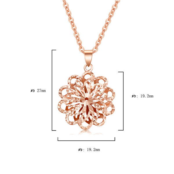 Γυναικείο χρυσό κολιέ με μεταλλικό μενταγιόν