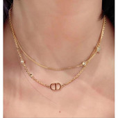 Χρυσό κολιέ με πέτρες