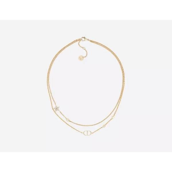 Χρυσό κολιέ με πέτρες